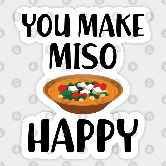 Miso - You make miso happy Sticker by KC Happy Shop